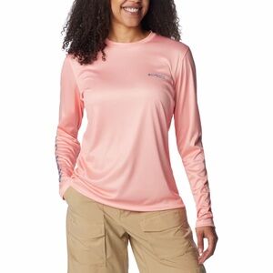 Columbia PFG Shirt in Bright Coral